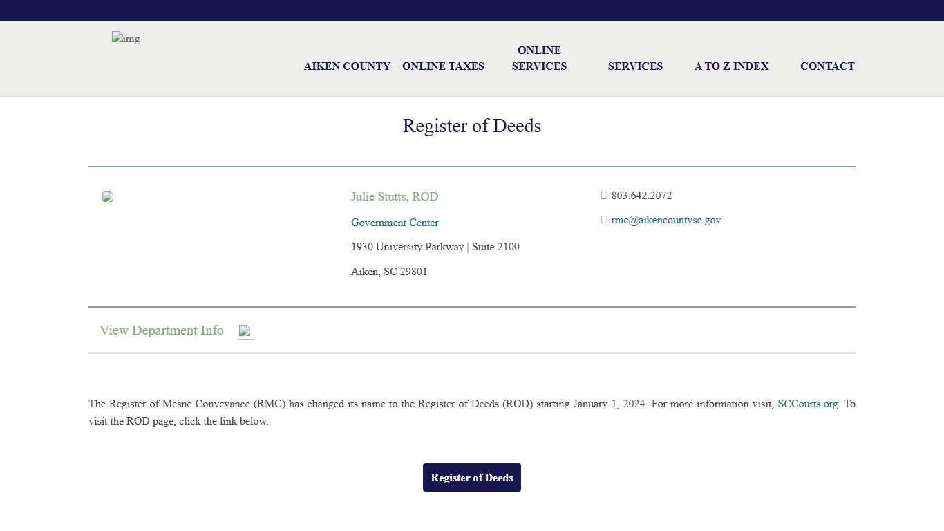 Register of Deeds